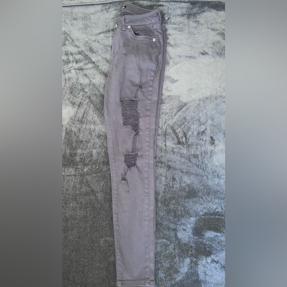 Grey skinny jeans, size 7 - Picture 3 of 5